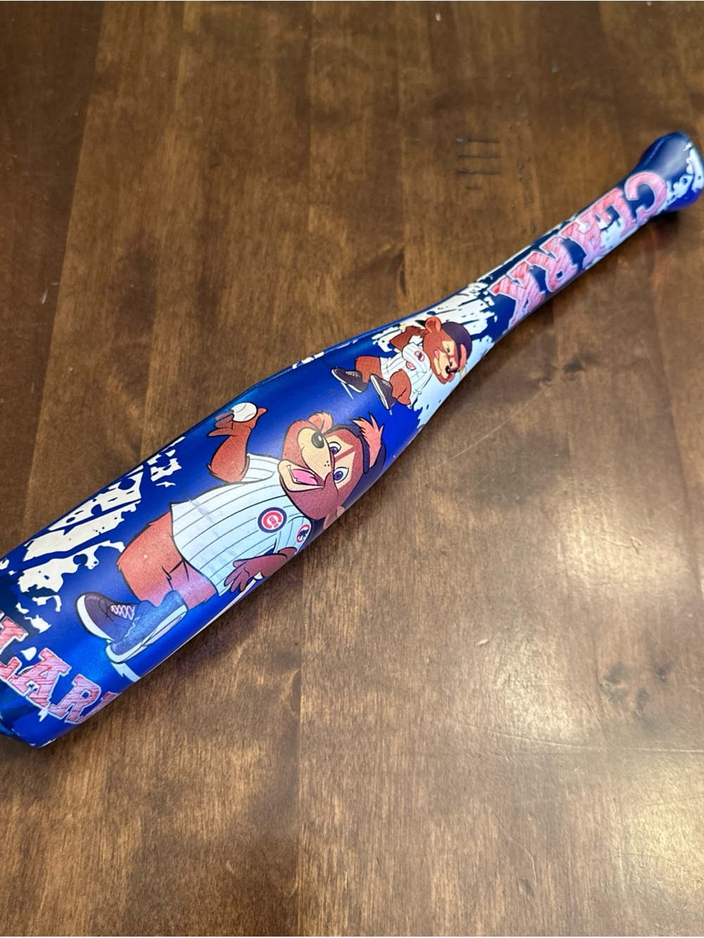 Chicago Cubs Clark Small Lightweight Foam Bat Rawlings - Shows Some Wear